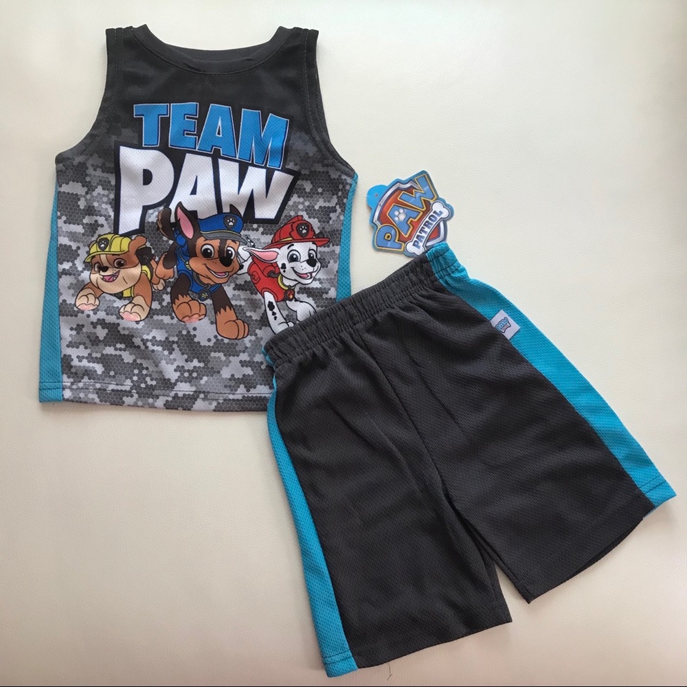 Paw patrol cute boy outfit shorts top